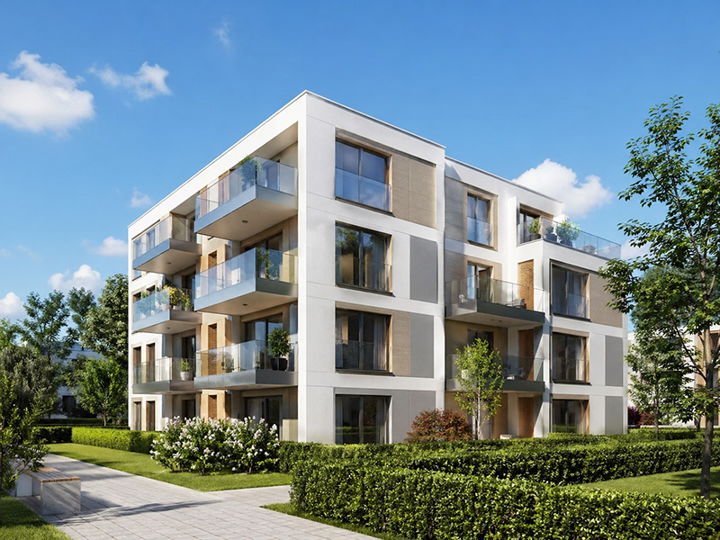 Neubau eines Mehrfamilienhauses in Baden-Württemberg mit 12 Wohneinheiten