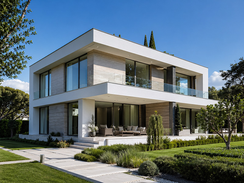 Townhouse-Ensemble in der Umgebung München mit privaten Eingängen und Gärten